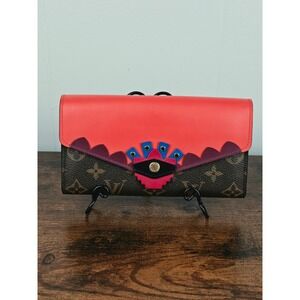 Louis Vuitton Monogram Totem Sarah Wallet Flamingo Limited Ed.